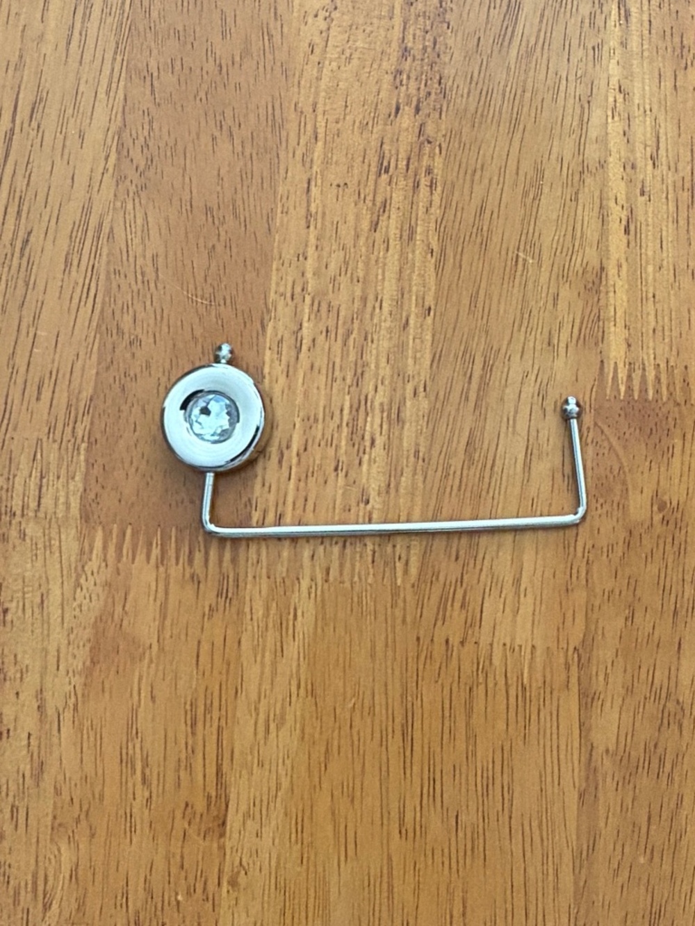 Purse Hanger Rhinestone Silvertone